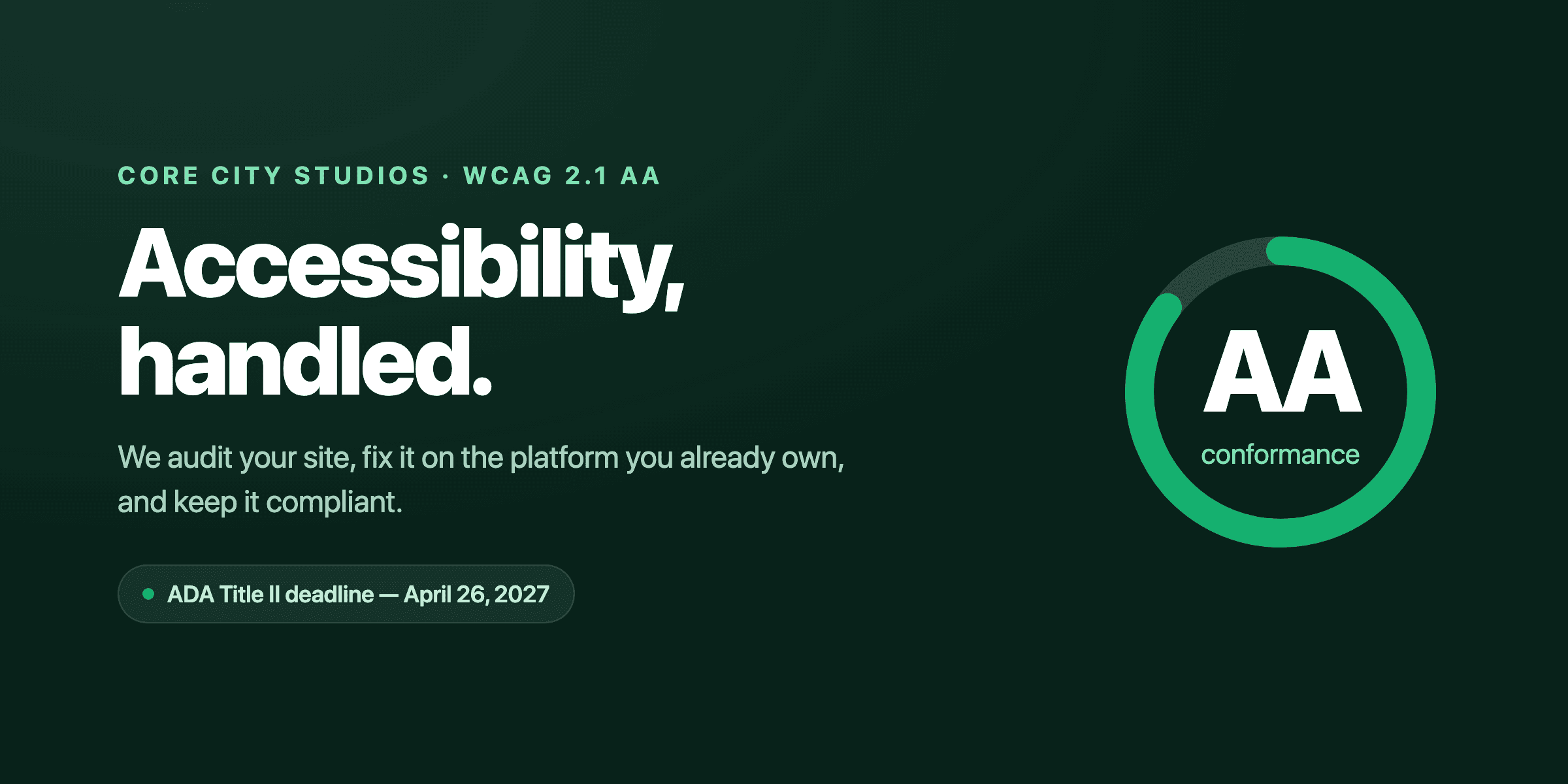 Accessibility Audit preview